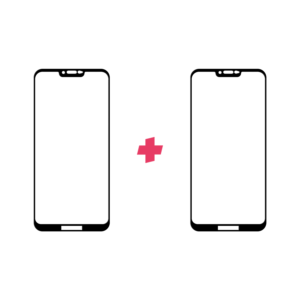 DuoPack Motorola Moto G7 Power Edge to Edge screenprotector - Telefoonglaasje