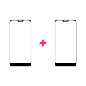 DuoPack Nokia 7.1 Edge to Edge screenprotector - Telefoonglaasje