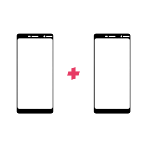 DuoPack Nokia 7 Plus Edge to Edge screenprotector - Telefoonglaasje