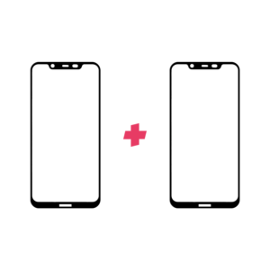 DuoPack Nokia 8.1 Edge to Edge screenprotector - Telefoonglaasje