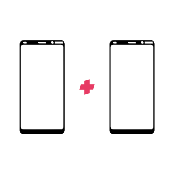 DuoPack Nokia 9 PureView Edge to Edge screenprotector - Telefoonglaasje
