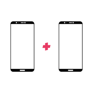 DuoPack Huawei P Smart 2018 Edge to Edge screenprotector - Telefoonglaasje