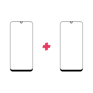 DuoPack Samsung Galaxy A50 Edge to Edge screenprotector
