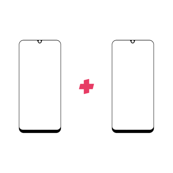 DuoPack Samsung Galaxy A50 Edge to Edge screenprotector
