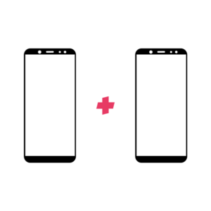 DuoPack Samsung Galaxy A6 2018 Edge to Edge Zwart screenprotector - Telefoonglaasje