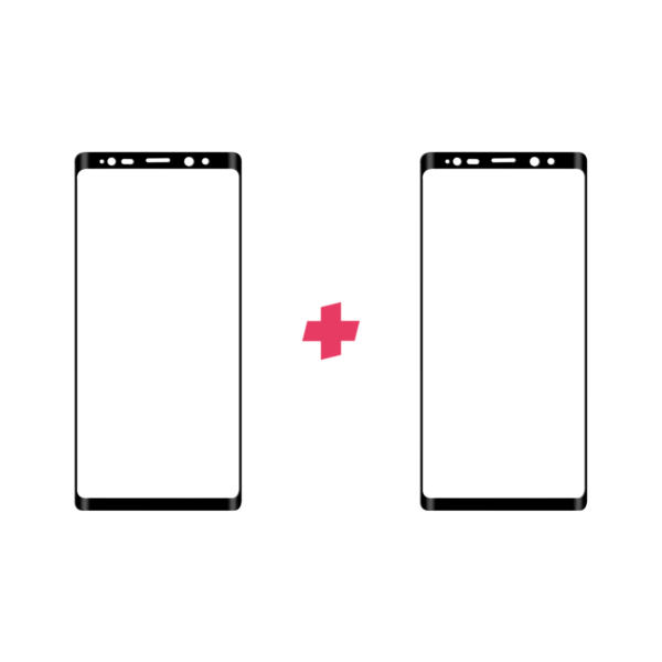 DuoPack Samsung Galaxy Note 9 Edge to Edge screenprotector - Telefoonglaasje