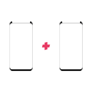 DuoPack Samsung Galaxy S8 Case Friendly screenprotector
