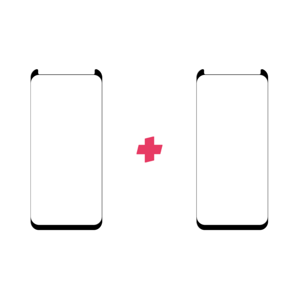 DuoPack Samsung Galaxy S9 Plus Case Friendly screenprotector