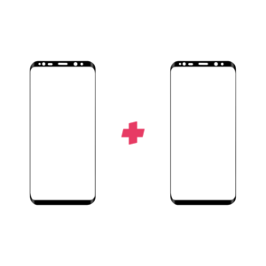 DuoPack Samsung Galaxy S9 Plus Edge to Edge Zwart screenprotector - Telefoonglaasje
