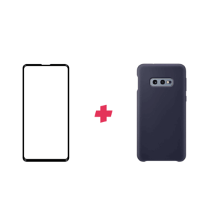 Bundel: Galaxy S10e screenprotector met siliconen hoesje
