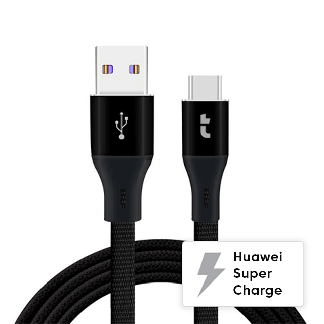 Huawei SuperCharge USB-C naar USB kabel (3A!) – 1 meter