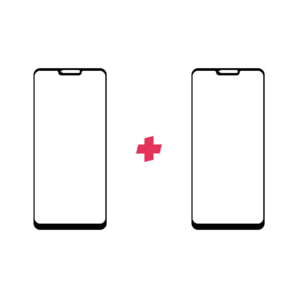 DuoPack LG G7 Fit Edge to Edge screenprotector - Telefoonglaasje