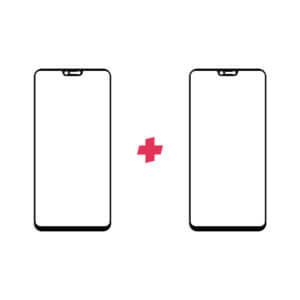 DuoPack OPPO A3 Edge to Edge screenprotector - Telefoonglaasje