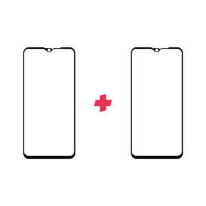 DuoPack OPPO AX7 Edge to Edge screenprotector - Telefoonglaasje