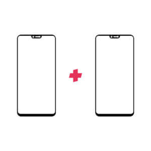 DuoPack OPPO R15 Pro Edge to Edge screenprotector - Telefoonglaasje
