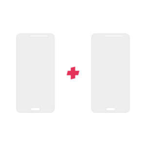 DuoPack Samsung Galaxy A3 2015 Standard Fit screenprotector