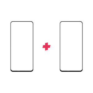 DuoPack Samsung Galaxy A80 Edge to Edge screenprotector - Telefoonglaasje