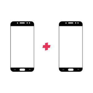 DuoPack Samsung Galaxy J5 2017 Edge to Edge screenprotector - Telefoonglaasje
