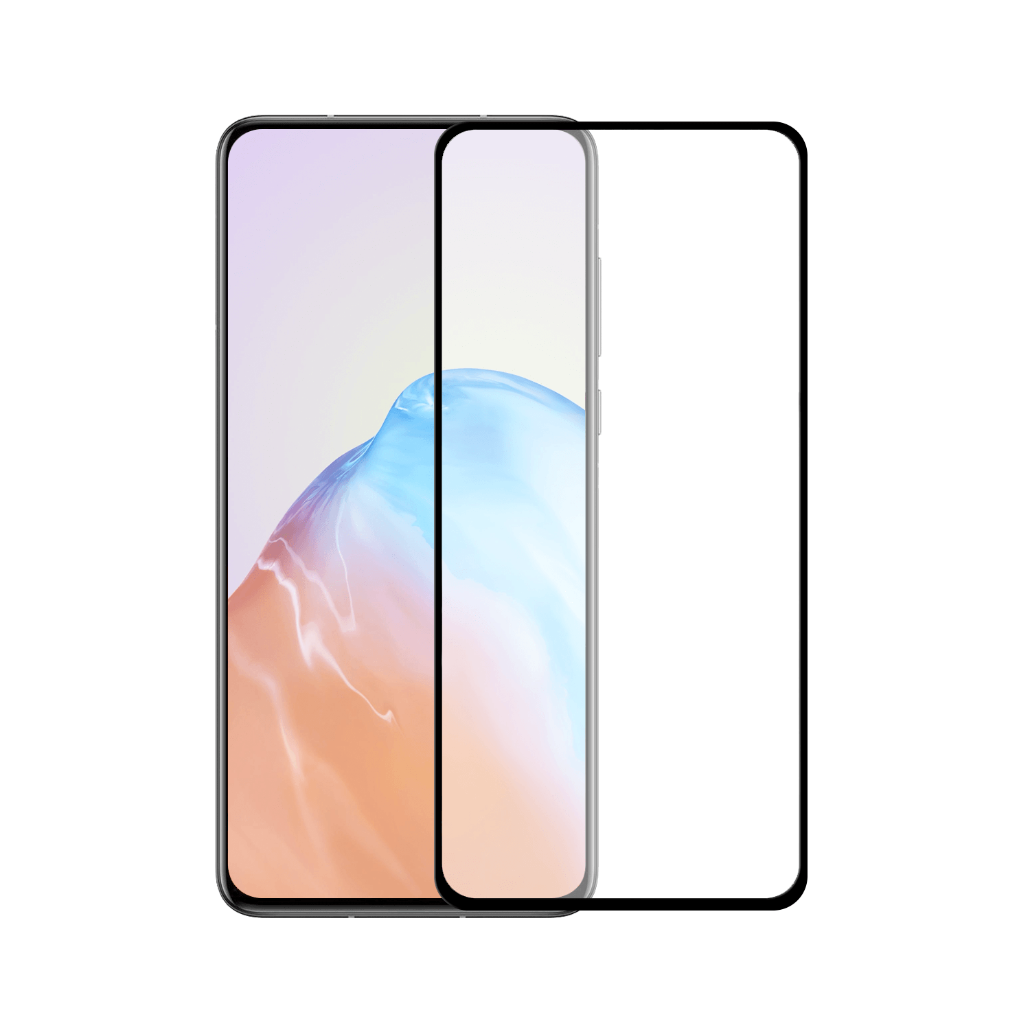 Huawei P40 screenprotector gehard glas Edge to Edge