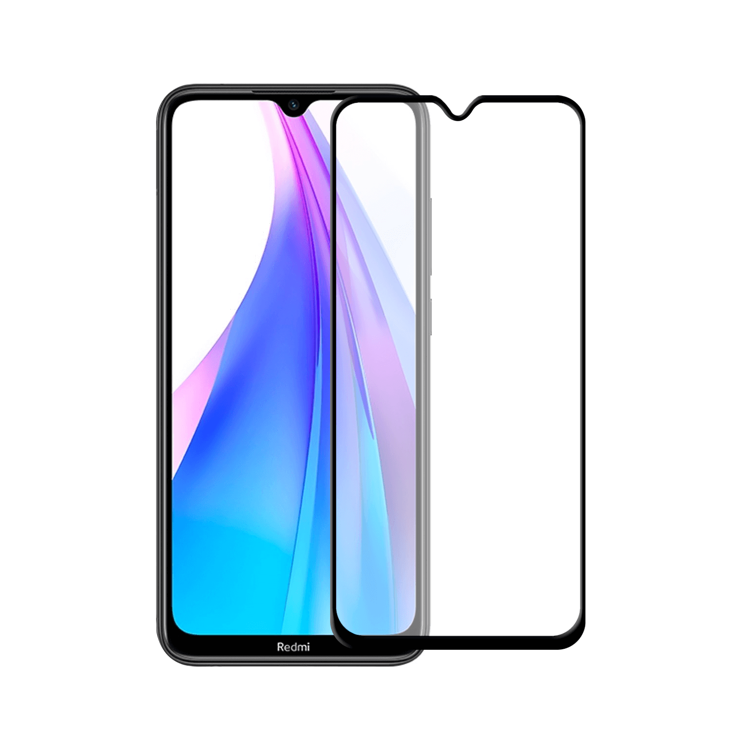 Xiaomi Redmi Note 8T screenprotector gehard glas Edge to Edge