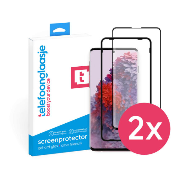 DuoPack Samsung Galaxy S20 Plus screenprotectors Case Friendly