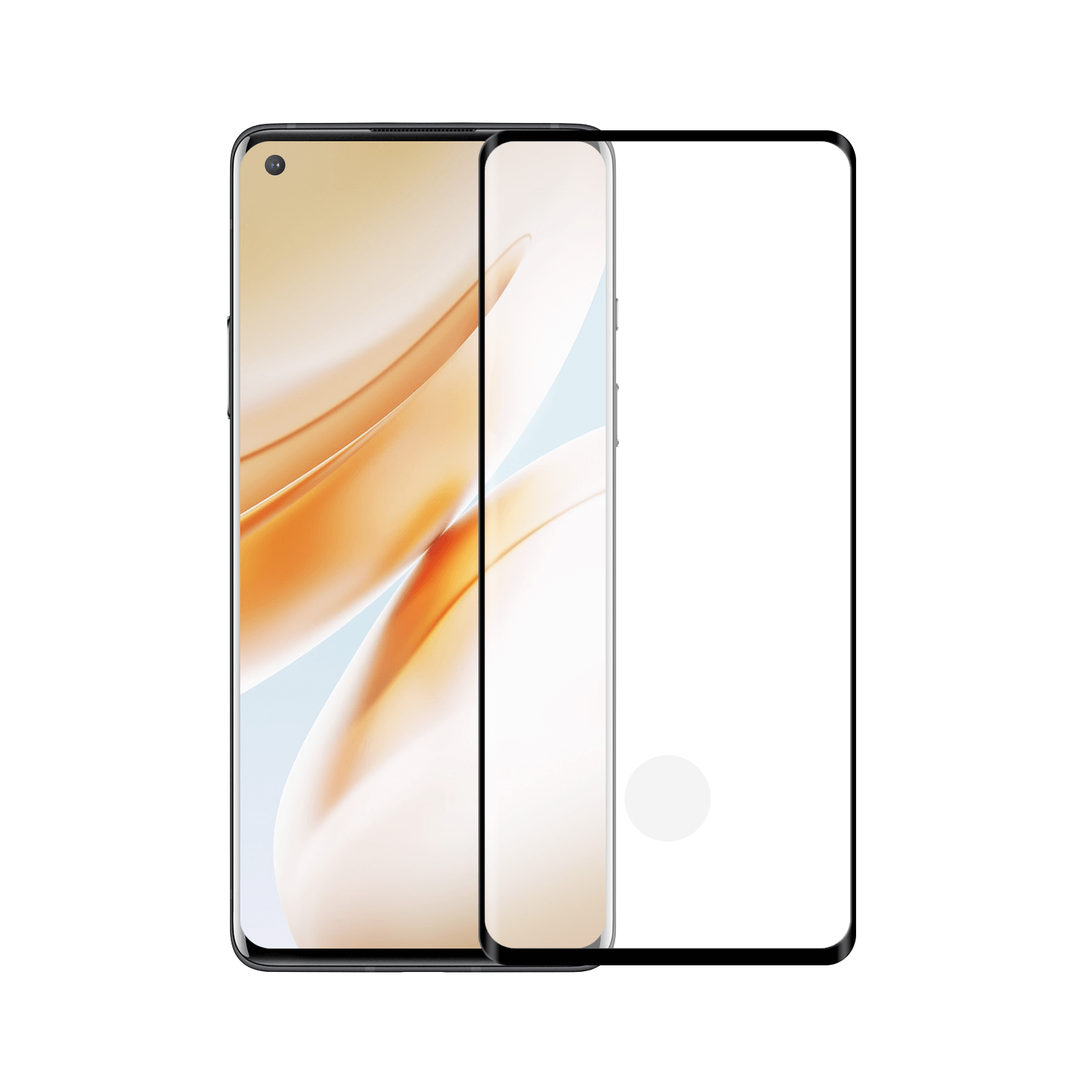 OnePlus 8 screenprotector gehard glas Edge to Edge