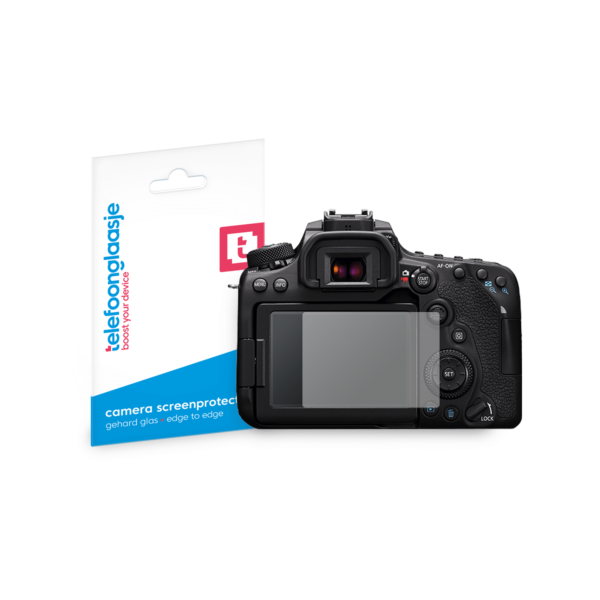 Canon EOS 90D screenprotector tempered glass van Telefoonglaasje