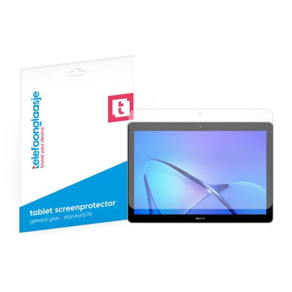 Huawei MediaPad T3 screenprotector tempered glass van Telefoonglaasje