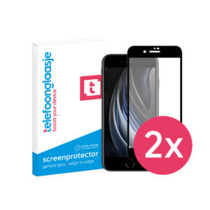 iPhone SE 2020 screenprotector - Edge to Edge - 2 Stuks