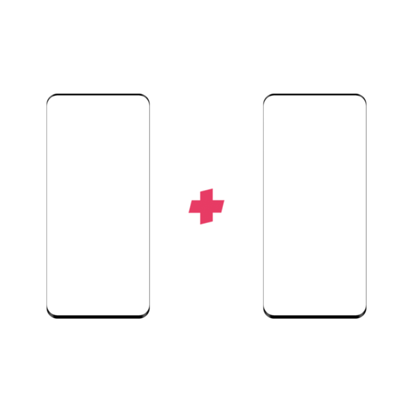 Duopack Xiaomi Mi 10 Edge to Edge screenprotector tempered glass
