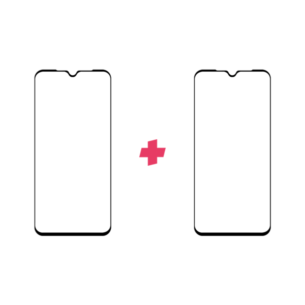 Duopack Xiaomi Mi 9 Edge to Edge screenprotector tempered glass