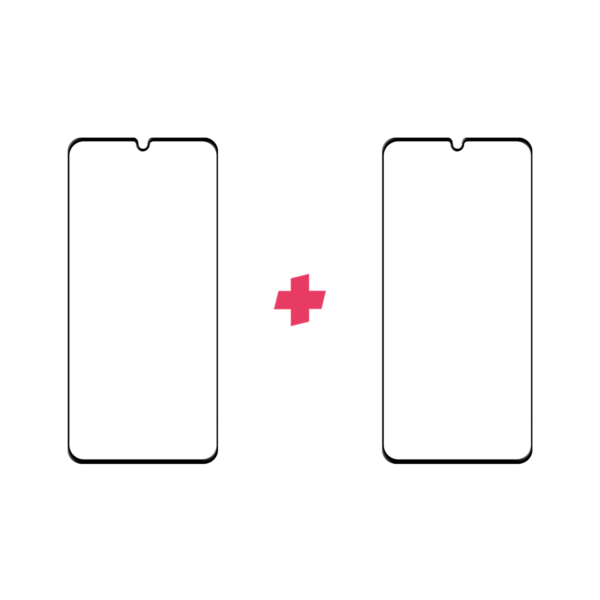Duopack Xiaomi Mi Note 10 Edge to Edge screenprotector tempered glass