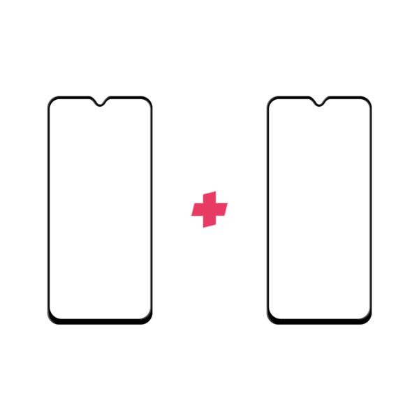 Duopack Xiaomi Redmi Note 8T Edge to Edge screenprotector tempered glass