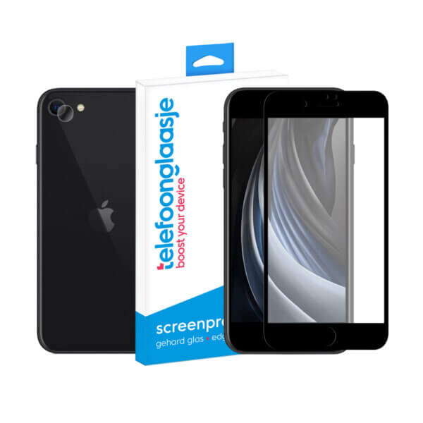 iPhone SE (2020) screenprotector met camera screenprotector