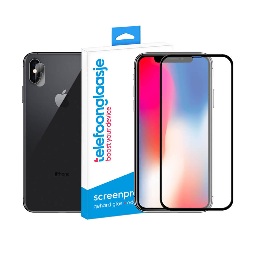 iPhone X scherm + camera screenprotector