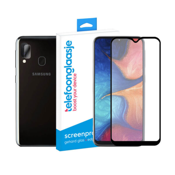 Samsung Galaxy A20e screenprotector met camera screenprotector