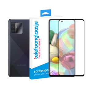 Samsung Galaxy A71 screenprotector met camera screenprotector
