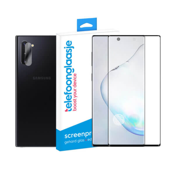 Samsung Galaxy Note 10 screenprotector met camera screenprotector