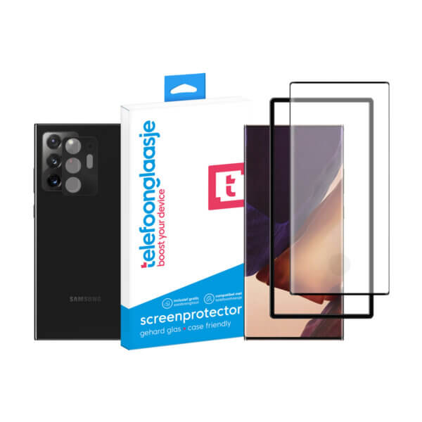 Samsung Galaxy Note20 Ultra screenprotector met camera screenprotector