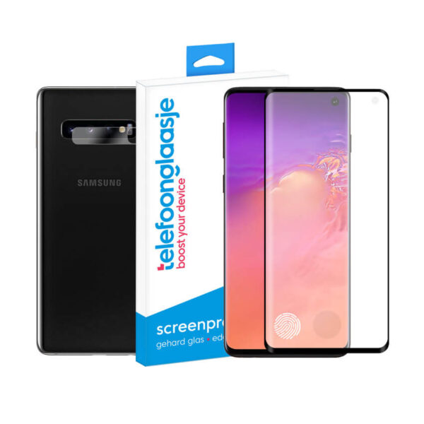 Samsung Galaxy S10 screenprotector met camera screenprotector