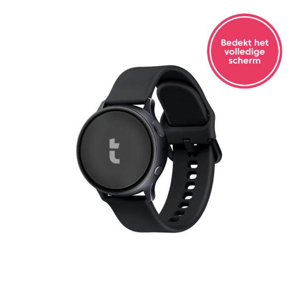 Samsung Galaxy Watch Active 2 40mm screenprotector aangebracht