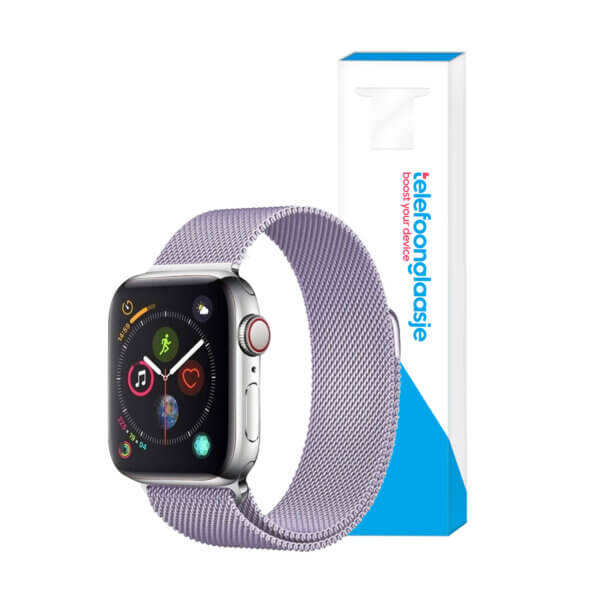 Apple Watch bandje Milanese Lila 42-44mm