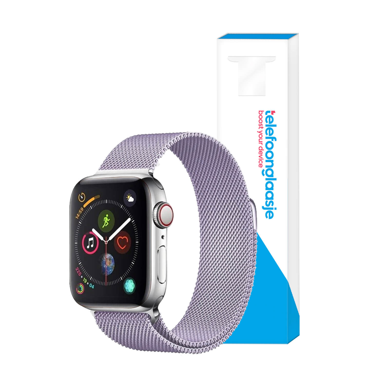 Milanese bandje Apple Watch 1 2 3 4 5 6 SE 42 44mm Lila