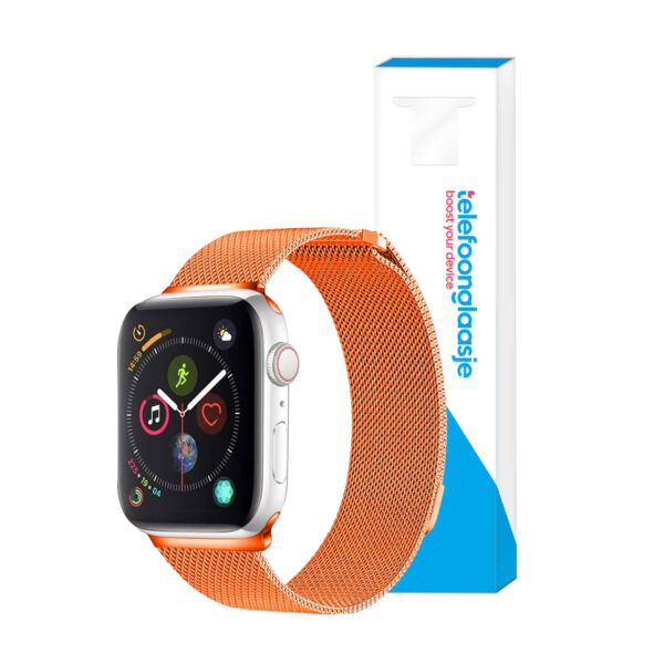 Apple Watch bandje Milanese Oranje 38-40mm