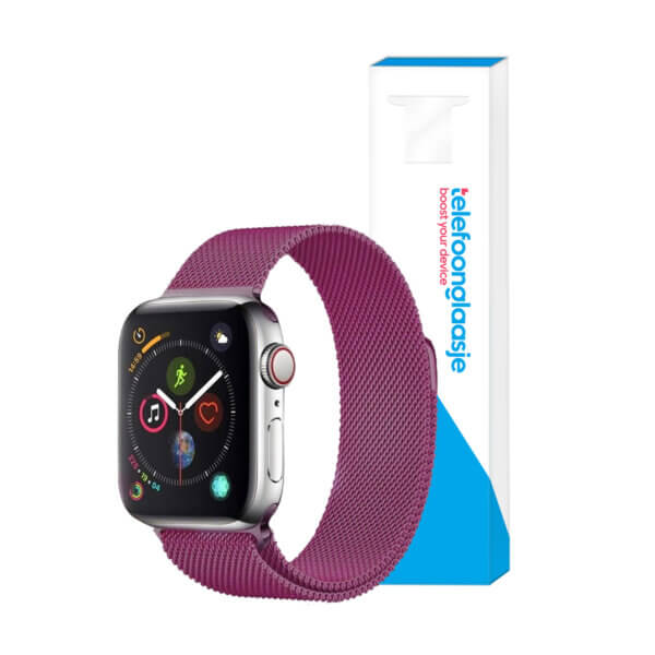 Apple Watch bandje Milanese Paars 38-40mm