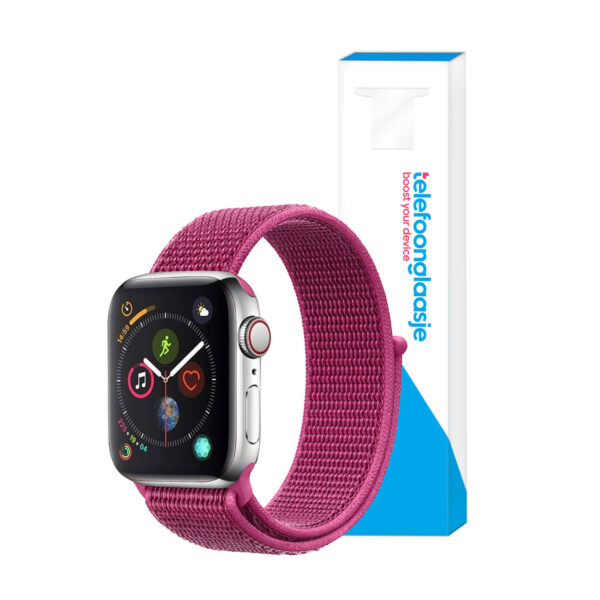 Apple Watch bandje Nylon Fuchsia 38-40mm