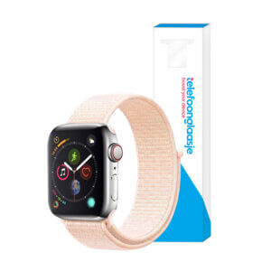 Apple Watch bandje Nylon Lichtroze 38-40mm