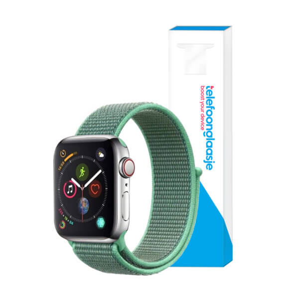 Apple Watch bandje Nylon Mintgroen 38-40mm