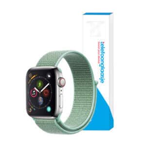 Apple Watch bandje Nylon Mintgroen 42-44mm