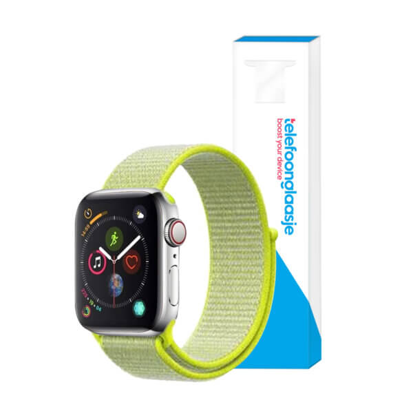 Apple Watch bandje Nylon Neon Geel 38-40mm